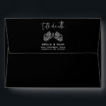 Till Death Gothic Halloween Wedding Return Address Envelope<br><div class="desc">This is a gothic inspired wedding return address envelope featuring skeleton hands and a moody dark design. Edit most wording   ALL colors to make this moody wedding program fit your event needs   personal style. Select "personalize this template" to see all editing options :)</div>