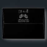 Till Death Gothic Halloween Wedding Return Address Envelope<br><div class="desc">This is a gothic inspired wedding return address envelope featuring skeleton hands and a moody dark design. Edit most wording   ALL colors to make this moody wedding program fit your event needs   personal style. Select "personalize this template" to see all editing options :)</div>