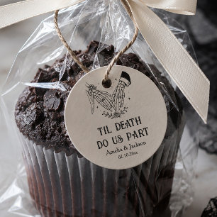 Till Death Halloween Wedding Favor Tags