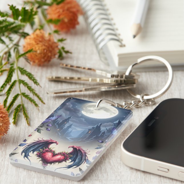 Till Death & Moonlight Bind Us.  Keychain (Front Right)
