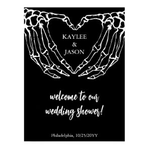 Till death Skeleton hands Couples shower welcome  Poster