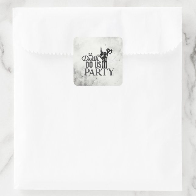 Till Death Square Sticker (Bag)