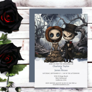 Till death us do part Bride and Groom Invitation