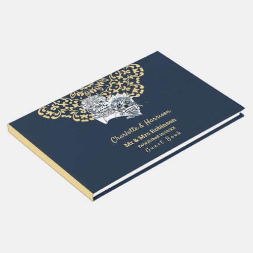 Till Death Us Do Part Sugar Skulls Wedding Guest Book