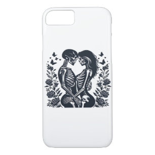 Till Death We – Skeleton Couple Gothic Design Clas iPhone 8/7 Case