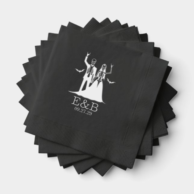 Till Death Wedding Foil Napkins (Insitu (Stacked))