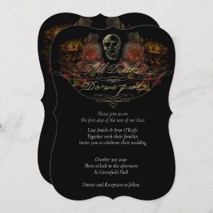 Till Death Wedding Invitations with Autumn Colors