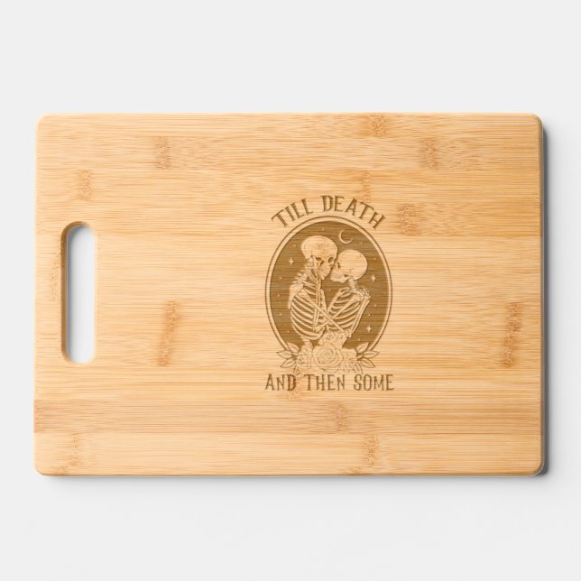 'Till Death Wooden Cutting Board (Front)