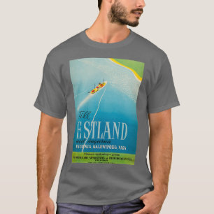 Till Estland vintage travel poster T-Shirt