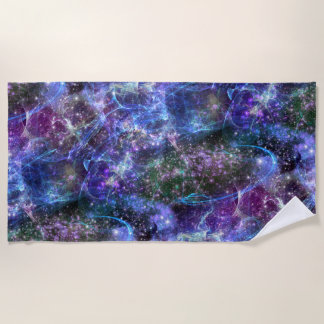 till the end of time, galactic space scape : beach towel