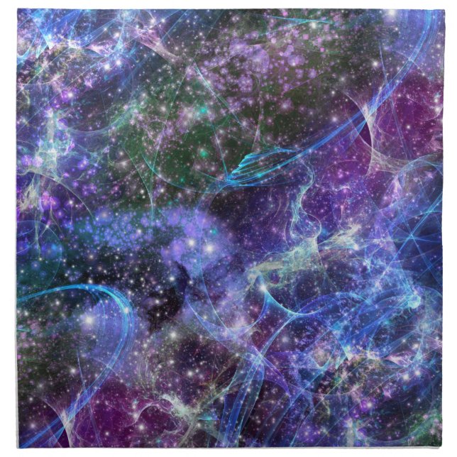 till the end of time, galactic space scape : cloth napkin (Front)