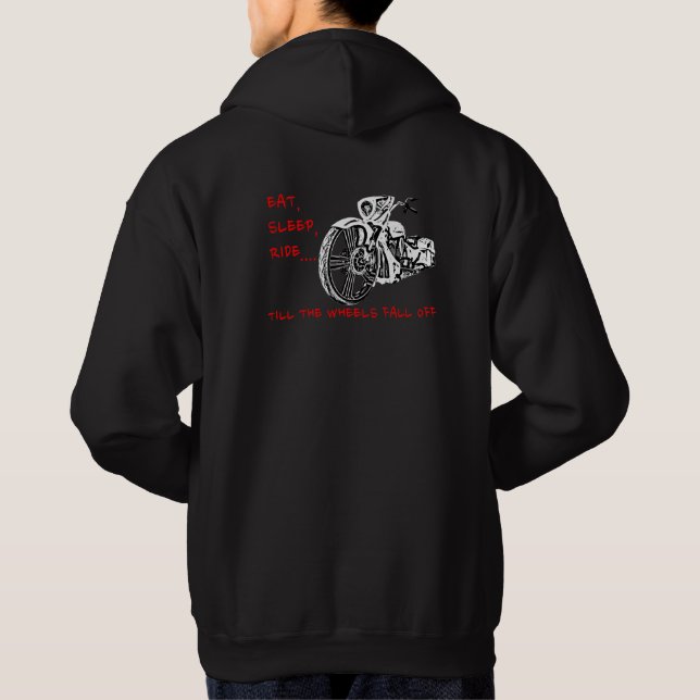 TILL THE WHEELS FALL OFF hoodie (Back)