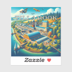 Tillamook Oregon 3 Inch Vinyl Sticker