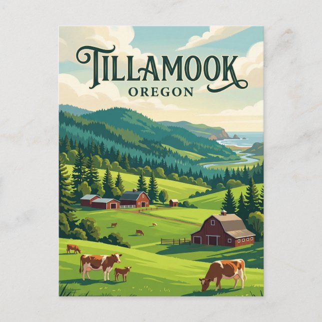 Tillamook, Oregon Postcard (Front)