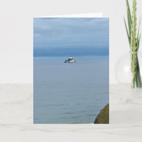 Tillamook Rock Light Oregon Coast Card