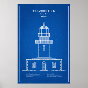 Tillamook Rock Lighthouse - Oregon – AD Poster