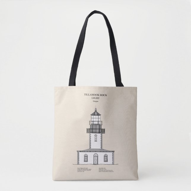 Tillamook Rock Lighthouse - Oregon - SBD Tote Bag (Front)