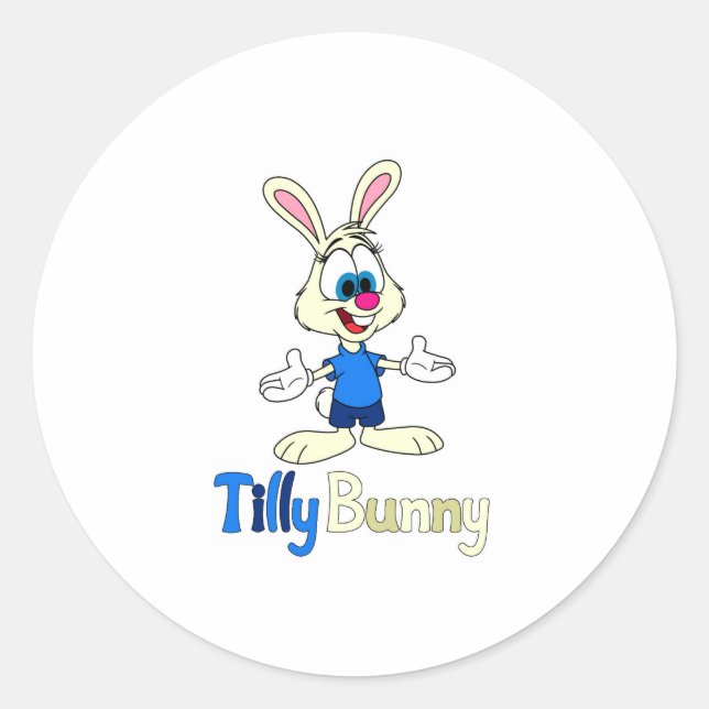 Tilly Bunny Round Sticker (Front)