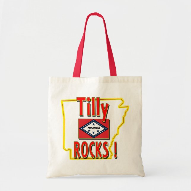 Tilly Rocks ! (red) Tote Bag (Front)