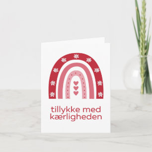 Tillykke med kærligheden, Danish wedding Card