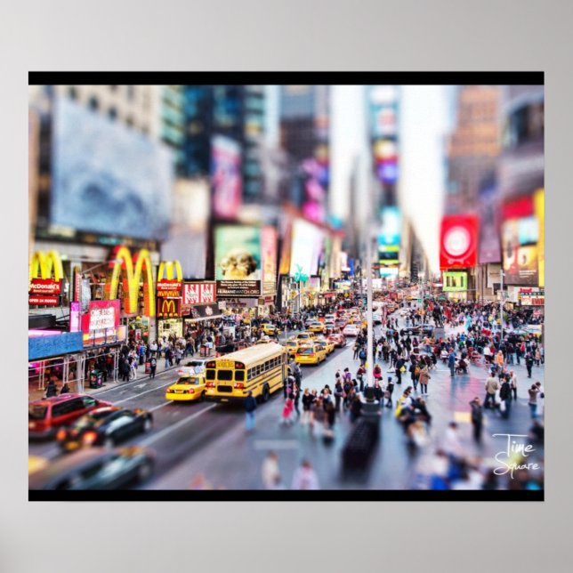 Tilt-shift - Time Square - New York Poster (Front)