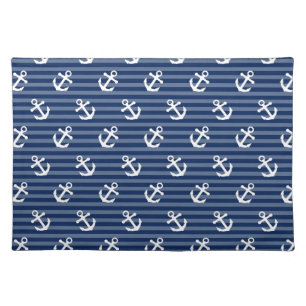 Tilted Anchors Cloth Placemat