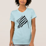 Tilted Colorguard Flag T-Shirt