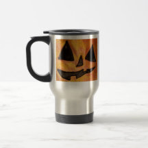 Tilted Cuddly Jack-O-Lantern Mug