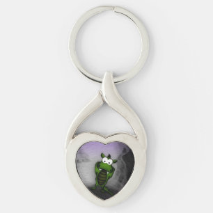 Tilted Dragon Keychain