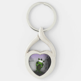 Tilted Dragon Keychain