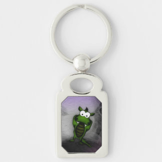 Tilted Dragon Keychain