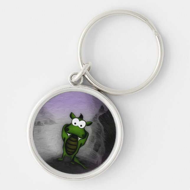 Tilted Dragon Keychain (Front)