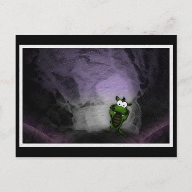 Tilted Dragon Postcard (Front)