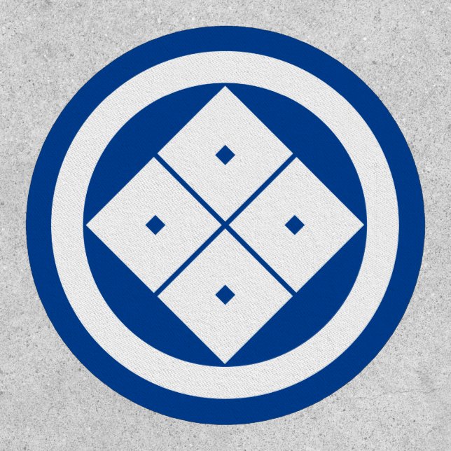 Tilted four-square-eyes in a circle patch (Front)