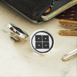 Tilted Four-square-eyes In Rice Cake Pin at Zazzle