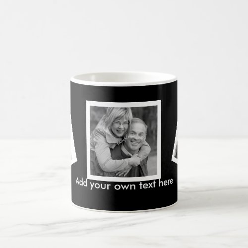 Tilted Photos Custom Personalized with Text Coffee Mug