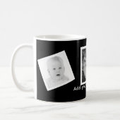 Tilted Photos Custom Personalized with Text Coffee Mug (Left)