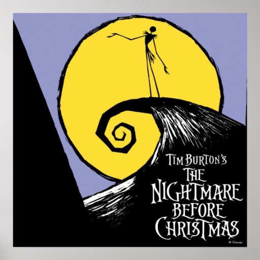 Tim Burton's The Nightmare Before Christmas Poster | Zazzle