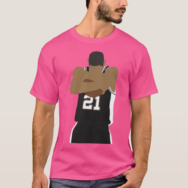 Tim Duncan Ball Hug T-Shirt (Front)