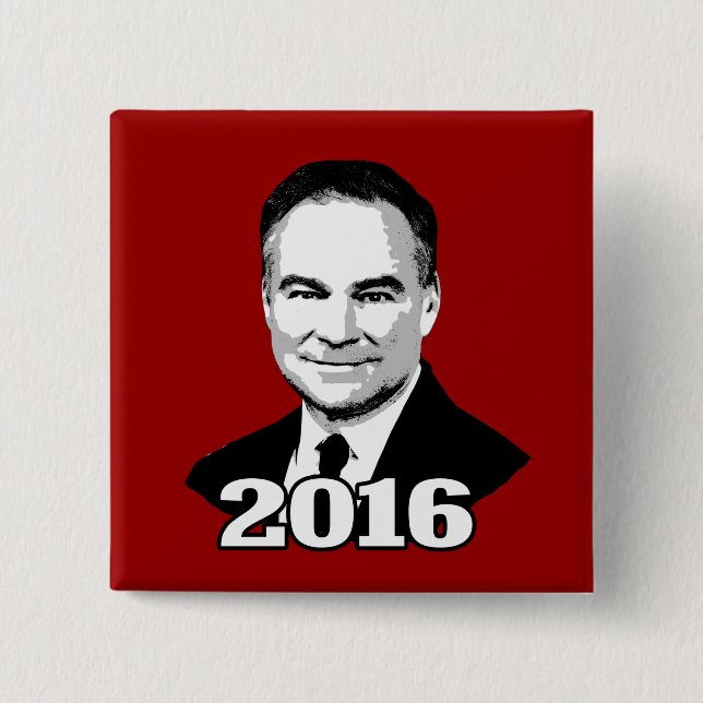 Tim Kaine 2016 Button (Front)