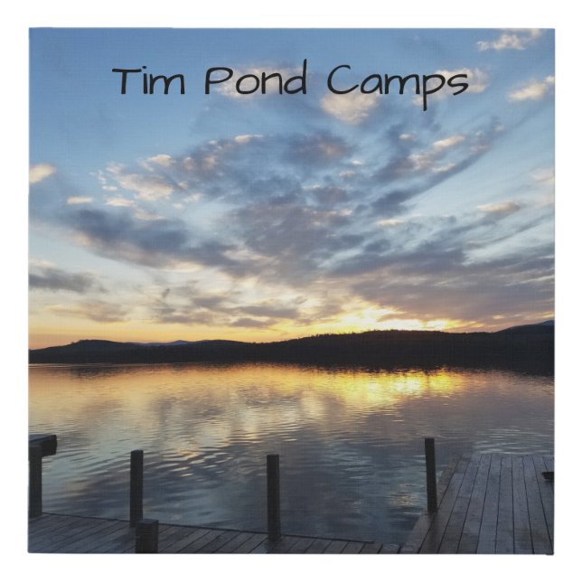 Tim Pond Wilderness Camps Canvas Pic (Front)