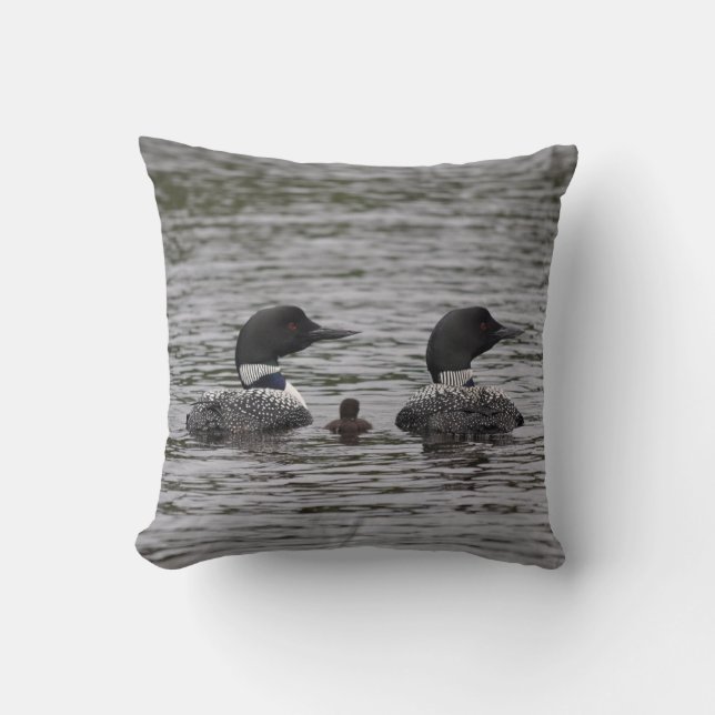 Tim Pond Wilderness Camps Throw Pillow (Front)