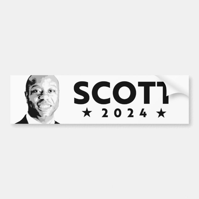 TIM SCOTT 2024 BUMPER STICKER (Front)