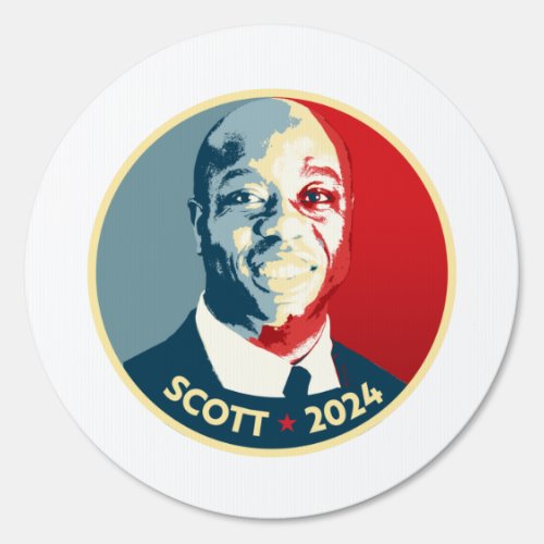 TIM SCOTT 2024 Election Button Sign
