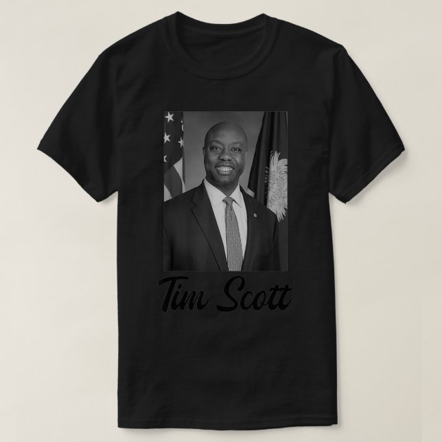 Tim Scott 2024 For President  T-Shirt (Design Front)