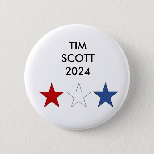 Tim Scott 2024 Presidential Button