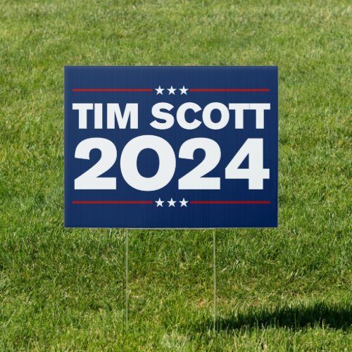 Tim Scott 2024 Yard Sign