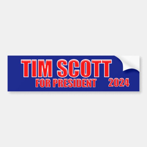TIM SCOTT FOR PRESIDENT 2024 BUMPER STICKER