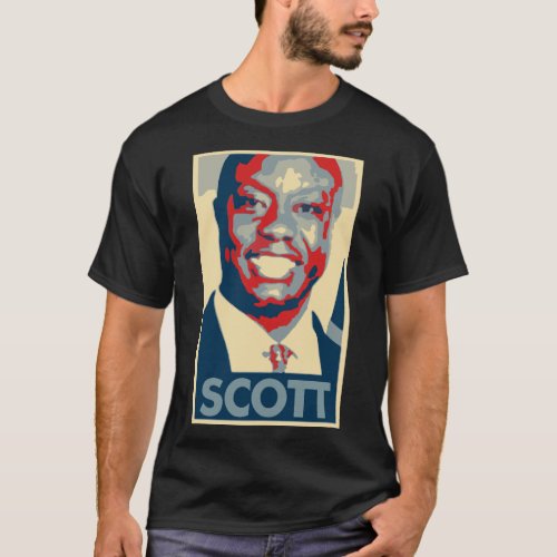 Tim Scott Poster Political Parody T_Shirt
