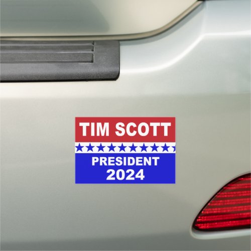 Tim Scott President 2024 Car Magnet